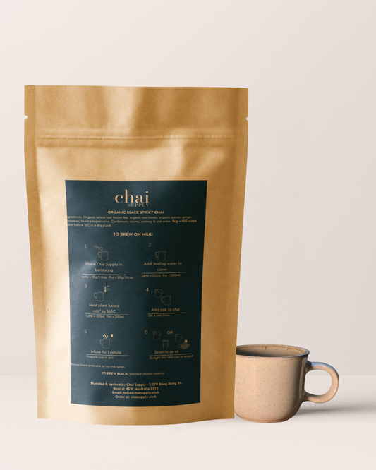 1kg Organic Black Sticky Chai